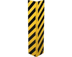 Merkloos / Sans marque Hoekbeschermer muur, wandbevestiging, geel zwart 200 x 1000 mm