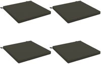 vidaXL - 4-Piece - Zitkussens - SOEST - 4 - st - 100% - Polyester - Antraciet