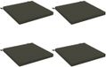 vidaXL - 4-Piece - Zitkussens - SOEST - 4 - st - 100% - Polyester - Antraciet