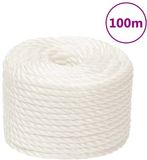 vidaXL Touw 12 mm 100 m polypropyleen wit