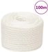 vidaXL Touw 12 mm 100 m polypropyleen wit