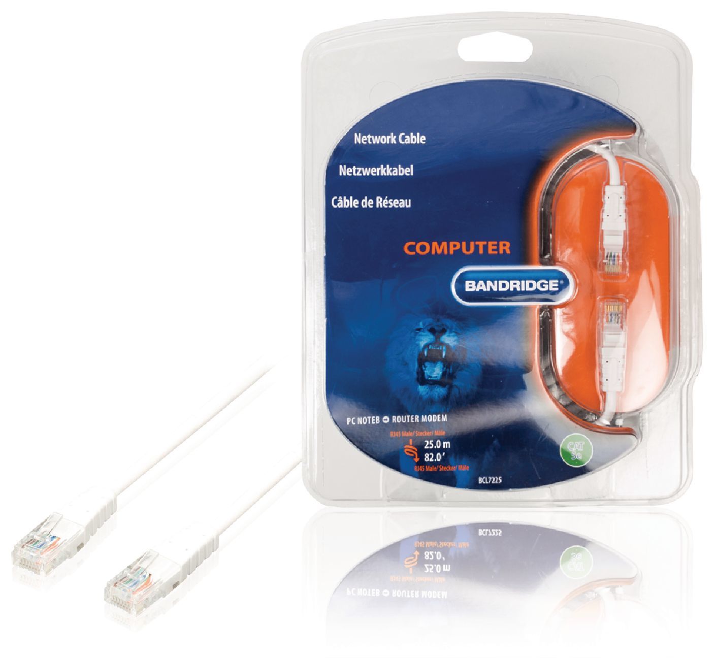 Bandridge BCL7225 Netwerkkabel - Cat5e - 25 m