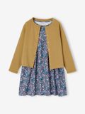 Vertbaudet Set - 2 delig - jurk - cardigan - bloemen - katoen