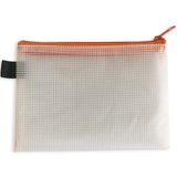ACROPAQ Documententas – 5 stuks – 13 x 19 cm – Ritssluiting & waterdicht – Documententas oranje – Documenten tas