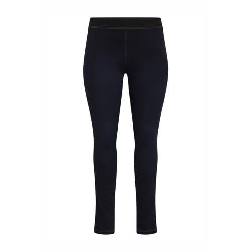 Yoek High Waist Skinny Jeggings - Dark Denim