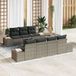 Maison Exclusive - Salon de jardin en polyrotin 8 pièces Gris