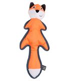 Dehner Wild Nature Outdoor Fox Hondenspeelgoed, incl. pieper, ca. 42 x 18 x 7 cm, Oxford-katoen, oranje