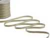 Furlanis - Dubbelzijdig satijnen lint, Italiaanse stof - taupe, 6 mm x 25 m