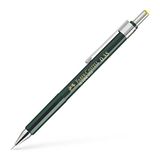 Faber Castell B-136300 vulpotlood TK-Fine met gum en 3 fijne vullingen, hardheid HB, lijndikte 0,3 mm, groen