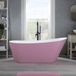 Hudson Reed Baignoire îlot Moderne - Violet (Lupin Purple) et Trop-plein Noir | 150cm x 75cm | Otterton