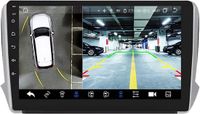 Happiq Autoradio Bluetooth met Camera - CarPlay - Voor Peugeot 2008 & 208 (2014-2018) - Geschikt voor Apple en Android - Stereo - Navigatie