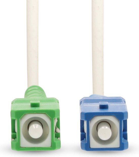 Nedis Glasvezel Patchkabel - SMF (Single Mode Phase) - SC/APC - SC/UPC - 100 Gbps - 6.00 m - Wit