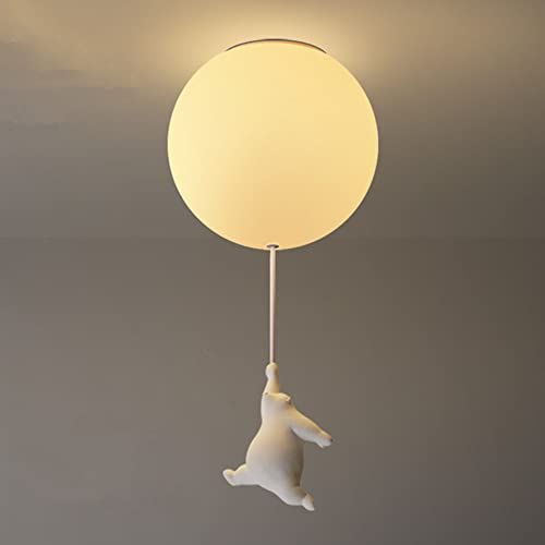 Nebwe G9 lamp Ballon Lichten kinderkamer Plafondlamp E27 beer Ø25CM