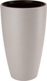 FORM-PLASTIC Bloempot Plantenbak met inzet lichtgrijs Kunststof 29x48 cm