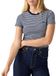 Levi's Essential HM Ls T-shirt, Mila Stripe Peacoat, L femme