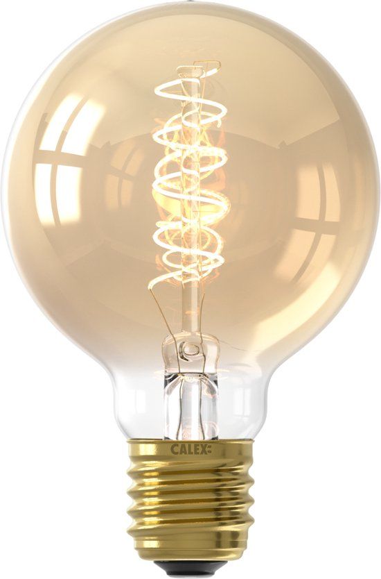 Calex LED E27 G80 Flex - 3.8W - Goud