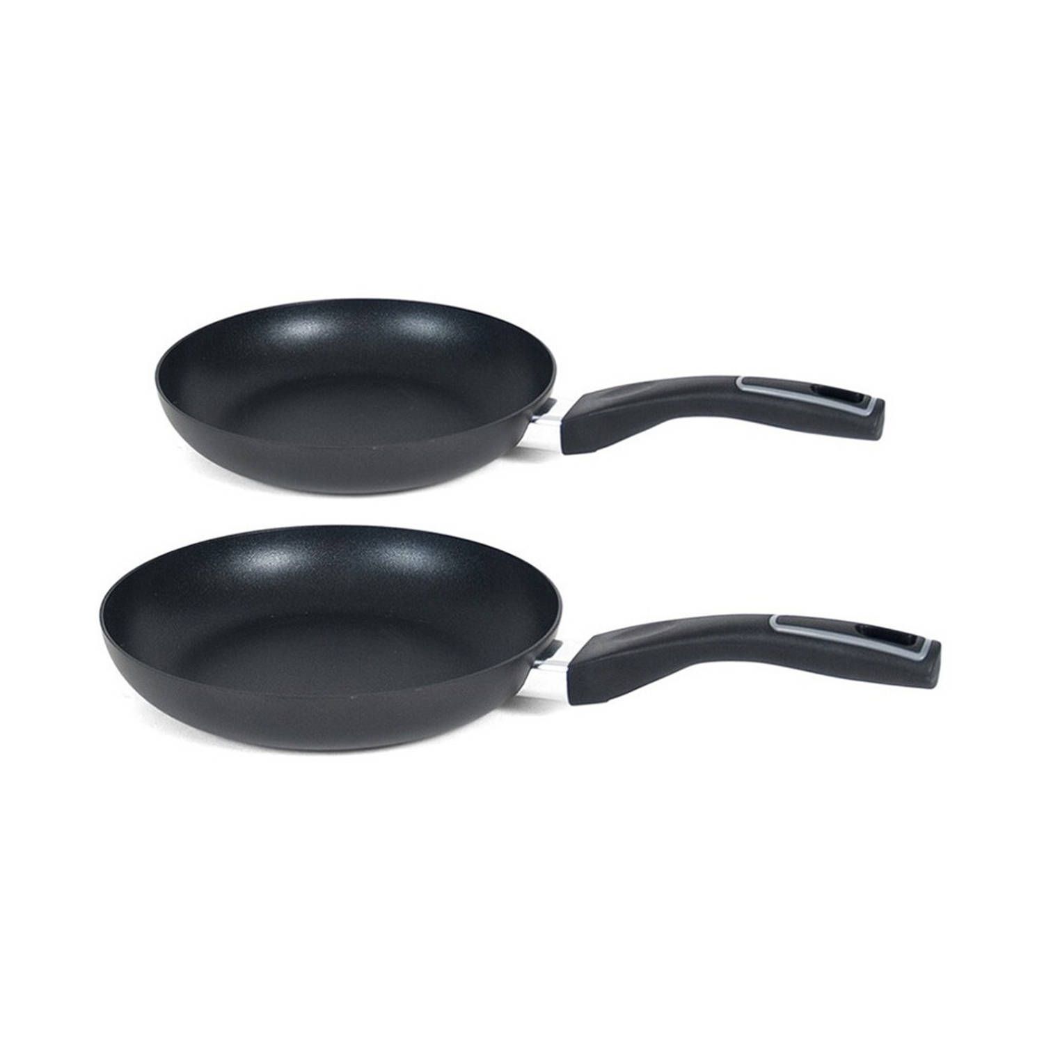 San Ignacio Gusto Pannenset - 2-delig - Koekenpannen - Zwart - 18 cm & 24 cm