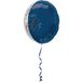 Folat Folieballon Elegant True Blue 60 Jaar - 45cm
