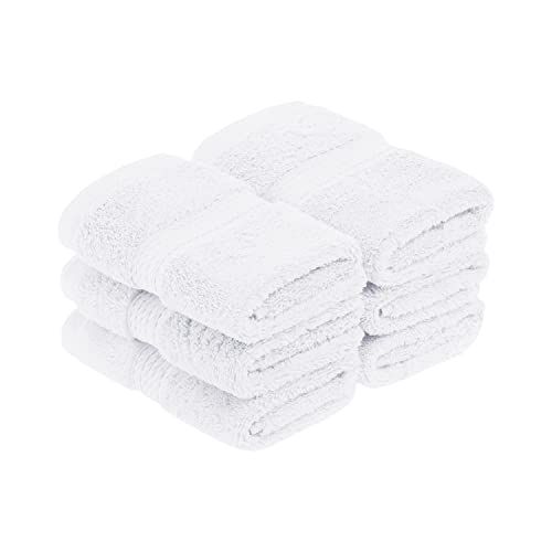 Superior Handdoekenset, katoen, wit, 6-delig gezicht