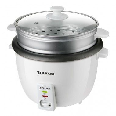 Taurus RICE CHEF Rijstkoker - 1.8L - 700W - Grijs/Wit