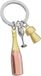 Metalmorphose Sleutelhanger Rose Champagne fles