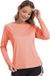 Meethoo Dames Rash Guard Zwemshirt met Lange Mouwen Oranje XL