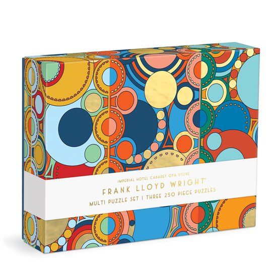 Galison Frank Lloyd Wright Imperial Hotel Multi Puzzle Set