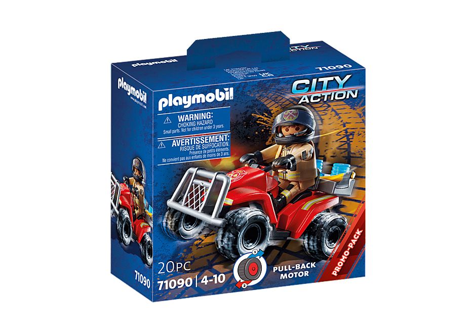 PLAYMOBIL City Action Brandweer Speed Quad 71090 | 4+ Years