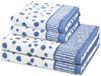 Ross Divers 2 x serviette 2 x drap de douche - en set 4 pièces pois allover