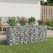 vidaXL Bordure surélevée gabion, 2 pièces, 200 x 50 x 80 cm, acier galvanisé