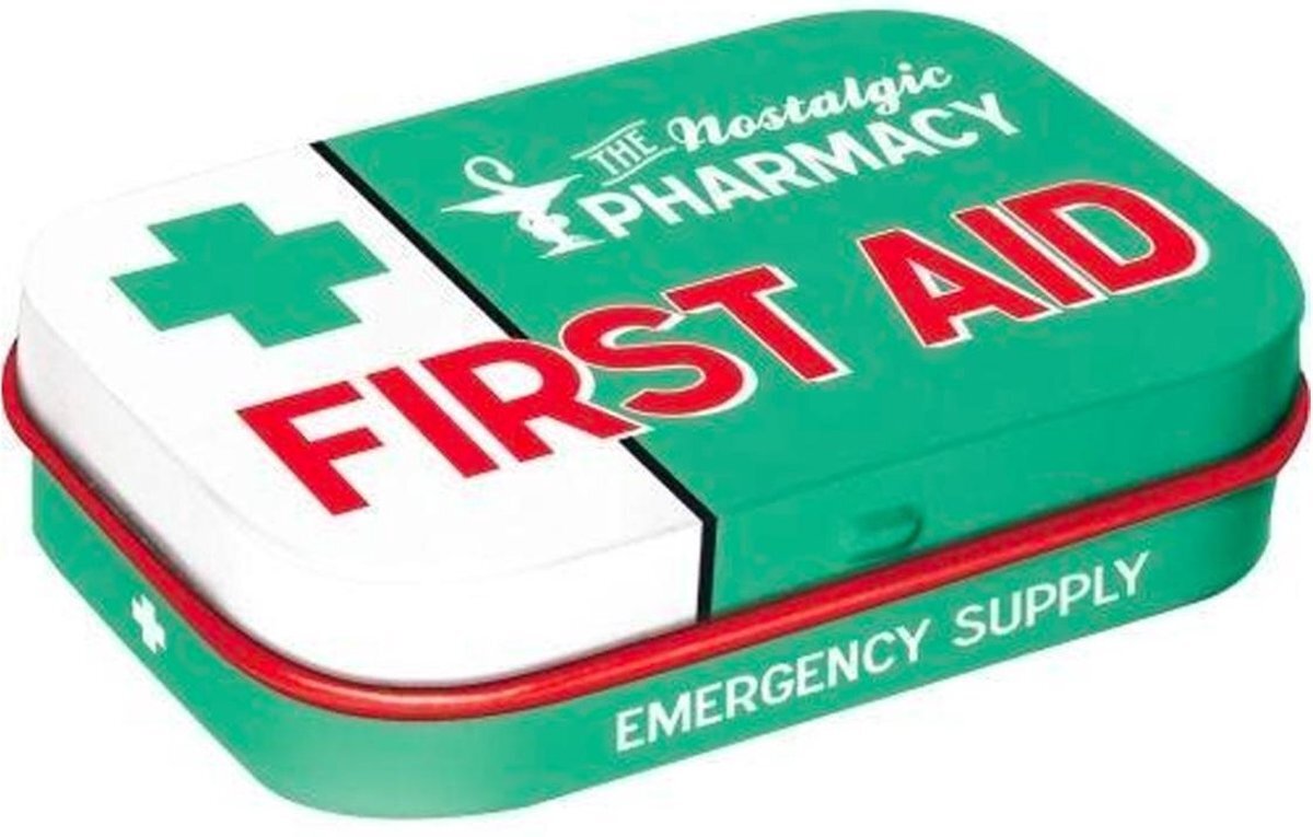 Nostalgic Art First Aid Groen Pepermunt Doosje Inclusief Mints