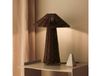 ferm LIVING Lampe de table Dou, marron foncé, hauteur 40 cm, rotin