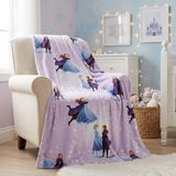AYMAX Disney Frozen Fleece deken 110x150 cm mauve en lila