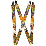 Buckle-Down Unisex-Adult Suspender-Scooby Doo, veelkleurig, één maat, Meerkleurig, One Size