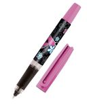 Online Inktpatronen Rollerball Bachelor Design Heart Beat, voor rechtshandigen en linkshandigen, ergonomische grip, roller-bal, standaard inktpatronen, incl. combicartridge blauw
