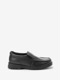Next Jongens Leren Schoolloafers met Brede Pasvorm (G) Zwart