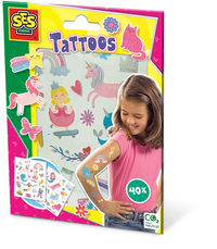 SES Creative Tattoos voor kinderen - Sprookjes - 40 stuks - Gemakkelijk afwasbaar