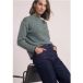 Icecat Pull à col roulé et motif jacquard