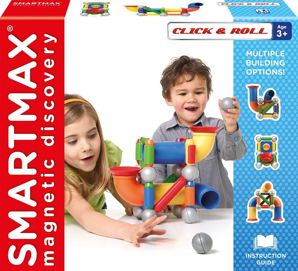 SmartGames SmartMax Click 'n' Roll - Bouwspeelgoed - 30 stuks - 3+ jaar