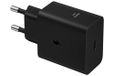 Samsung USB-C-oplader, 60 W, ultrasnelle netadapter, USB - C naar USB-adapter, Samsung snellader, origineel, zonder kabel, zwart
