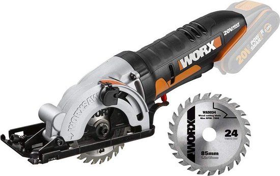 Worx WX527.9 Accu Cirkelzaag - 20V - Zonder Accu's