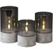 Konstsmide 1819-300 LED-kaars Grijs-wit Barnsteen (Ø x h) 80 mm x 100 mm