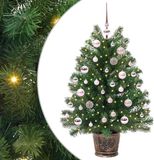vidaXL Kunstkerstboom met 150 LED's, Groen, 95 cm