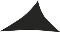 vidaXL Zonnezeil 160 g/m² 4x5x6,8 m HDPE Zwart