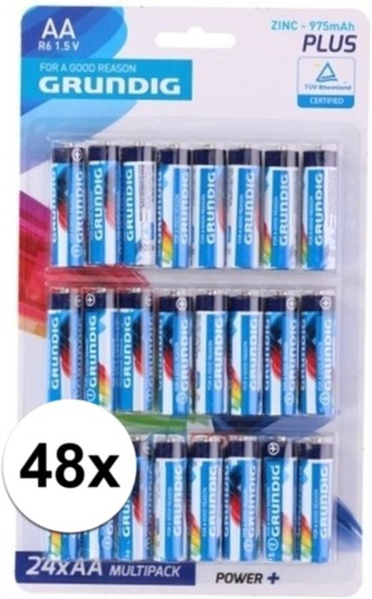 Duracell Grundig R06 AA batterijen 1.5 volt 48 stuks - Voordeelpak