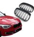 Merkloos / Sans marque On Tuning Grill compatibel met BMW 1 Serie F20&F21 (2011-2015) Grille Dubbel Spijl Glans Zwart