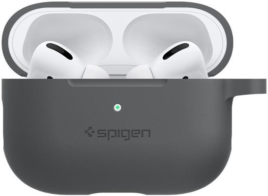 Spigen Silicone Fit AirPods Pro Hoes - Charcoal charcoal