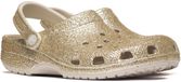 Crocs Klassieke klompen met grote pailletten K, steengoed, 38 EU, zandsteen, 32/33 EU