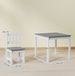 FloraGrace Table d'enfant avec 2 chaises - Bois - Gris