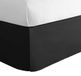 Bedrok Queensize Microfibre Zwart 60 x 80 inch Valhoogte 14 inch